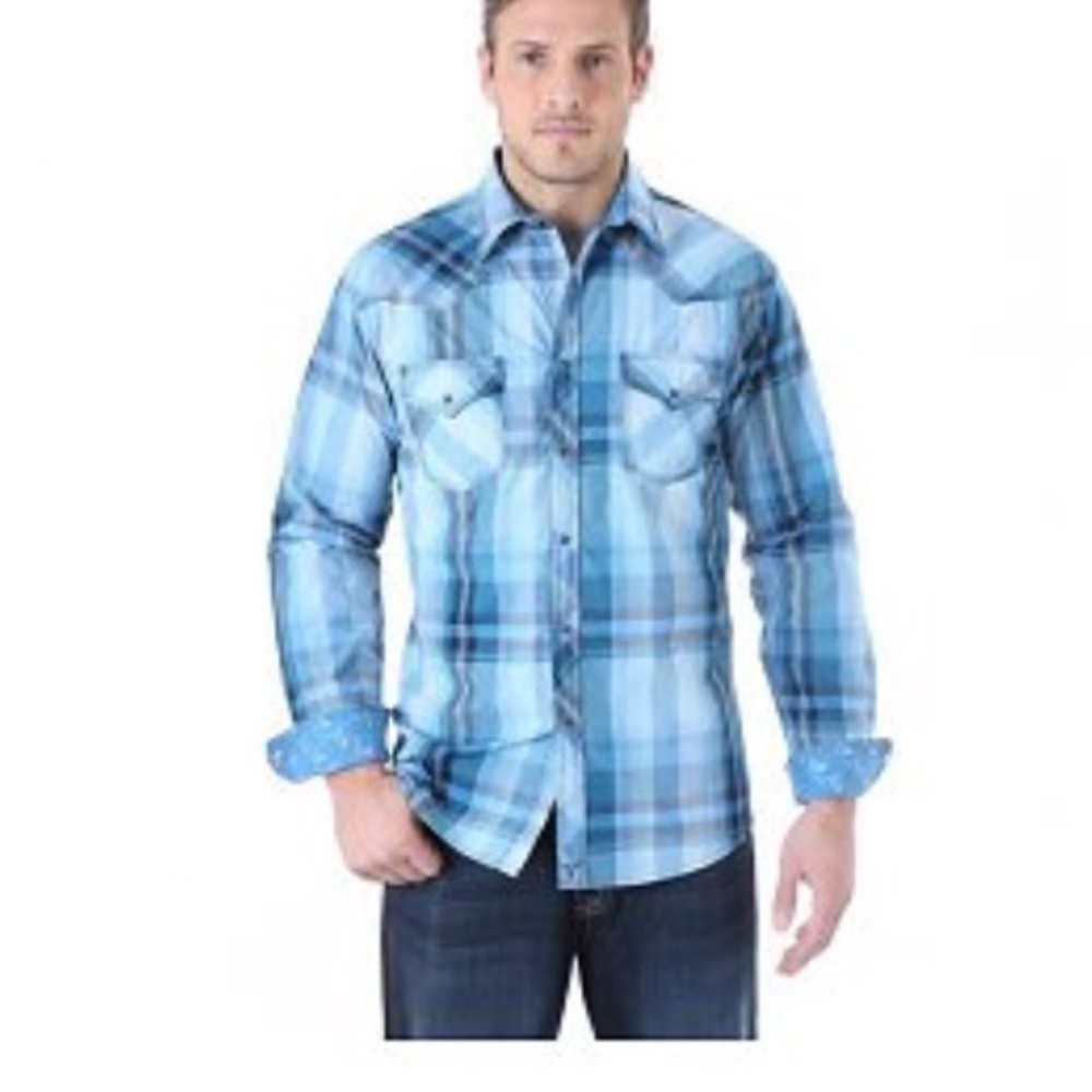 Wrangler cowboy shirt mens